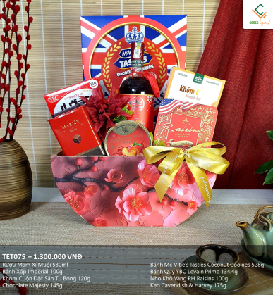 GIỎ QUÀ ĐÀO PHÚC: QUÀ TẾT TRANG TRỌNG GỬI ĐẾN NGƯỜI DẪN DẮT