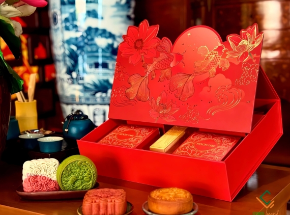 Hộp quà Lạc Ngư Vũ Môn 1 (4 bánh)