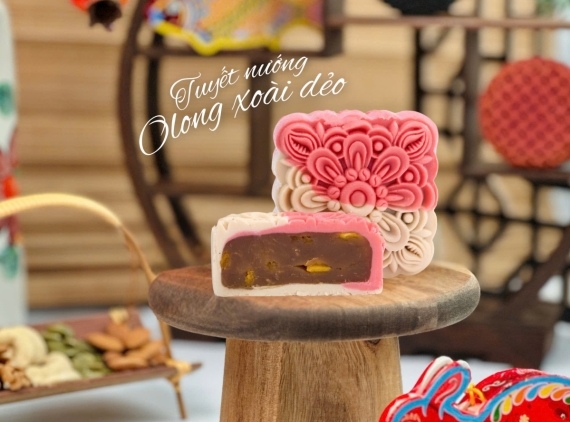 Bánh Trung Thu Tuyết Nướng Olong Xoài Dẻo 150g