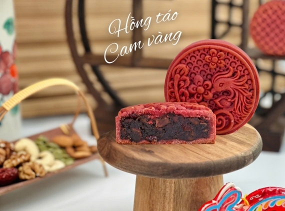 Bánh Trung Thu Hồng Táo Cam Vàng 150g
