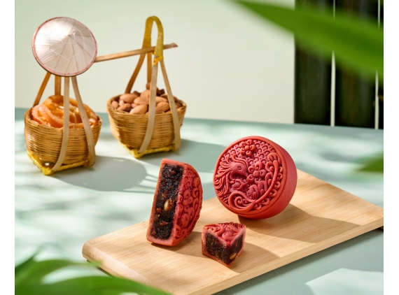 Bánh trung thu dưa lưới cam vàng thuần chay