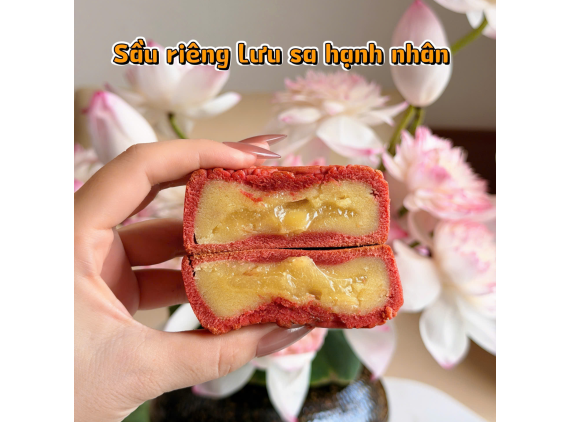 Bánh trung thu sầu riêng lưu sa hạnh nhân