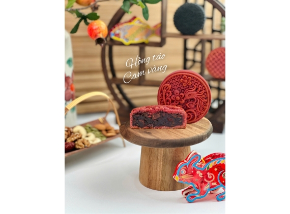 Bánh Trung Thu Hồng Táo Cam Vàng 150g