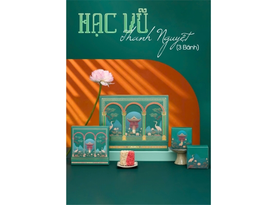 Hộp quà trung thu Hạc Vũ Thanh Nguyệt 3 bánh