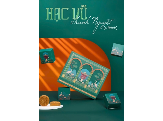 Hộp quà trung thu Hạc Vũ Thanh Nguyệt 4 bánh