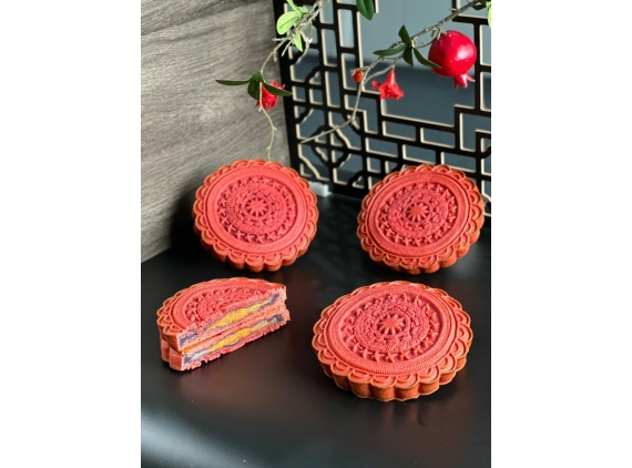 Bánh Trung Thu Khoai Môn Mochi Chà Bông Trứng Muối 320g