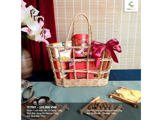 [Pre-order] Giỏ quà Mộc Phúc TET097