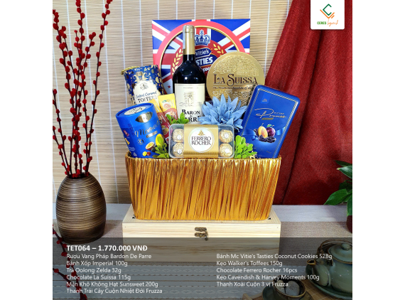 [Pre-order] Giỏ Quà Kim Lộc TET064