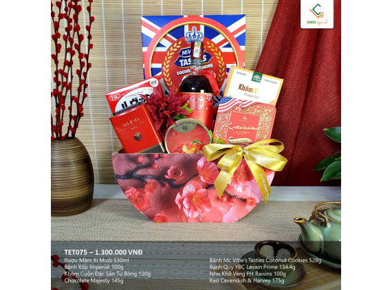 [Pre-order] Giỏ Quà Đào Phúc TET075