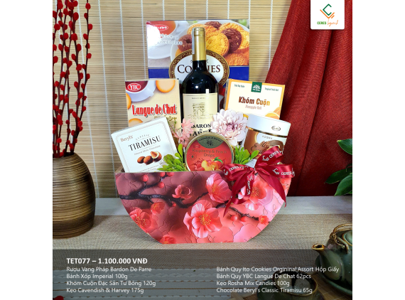 [Pre-order] Giỏ Quà Đào Phúc TET077